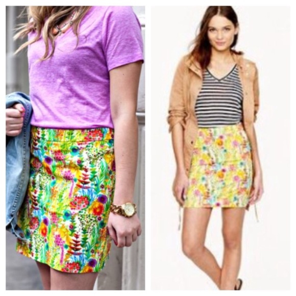 💛J.Crew | 0 | Bright Print Mini Skirt in Liberty Tresco Floral - Picture 2 of 6